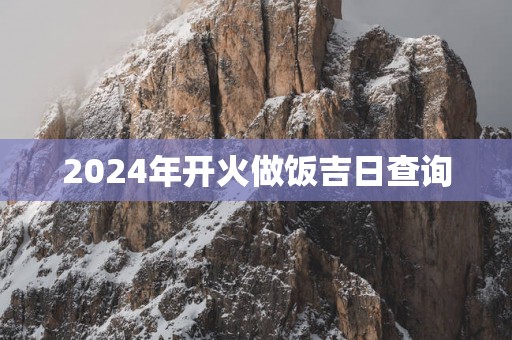 2025年开火做饭吉日查询