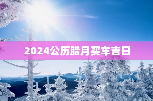 2025公历腊月买车吉日