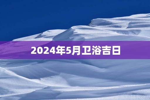 2025年5月卫浴吉日