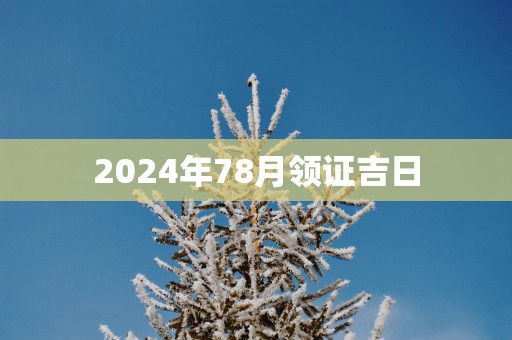 2025年78月领证吉日
