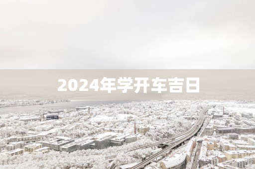 2025年学开车吉日