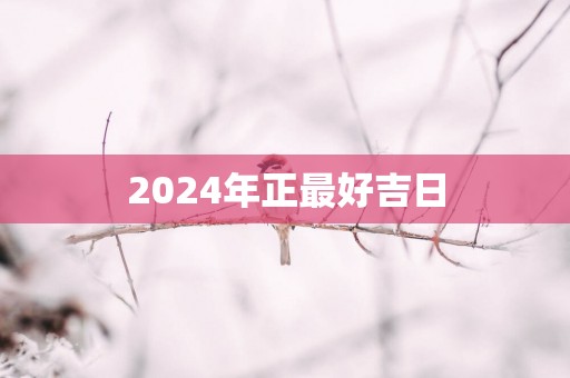 2025年正最好吉日