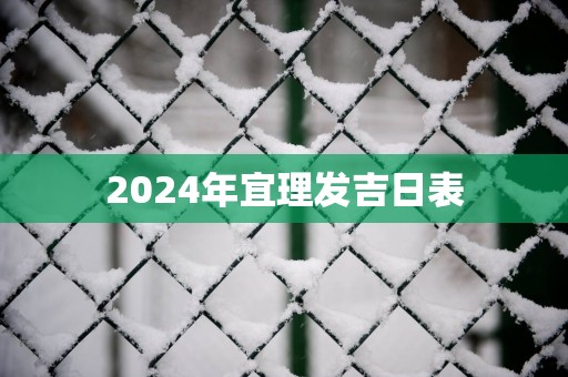 2025年宜理发吉日表
