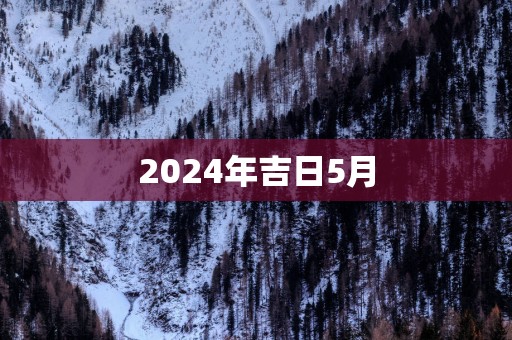 2025年吉日5月