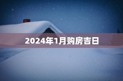 2025年1月购房吉日