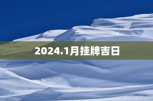 2025.1月挂牌吉日