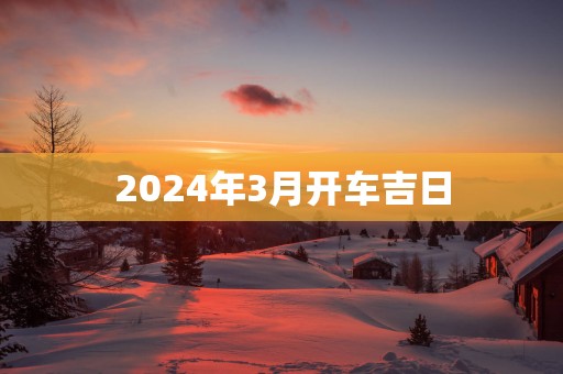 2025年3月开车吉日