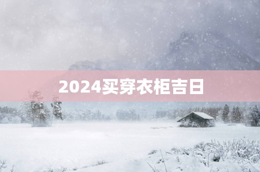 2025买穿衣柜吉日