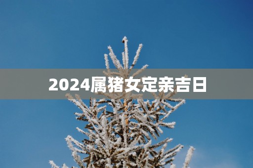 2025属猪女定亲吉日