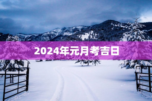 2025年元月考吉日