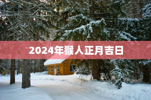 2025年猴人正月吉日