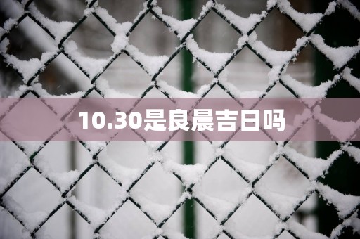 10.30是良晨吉日吗