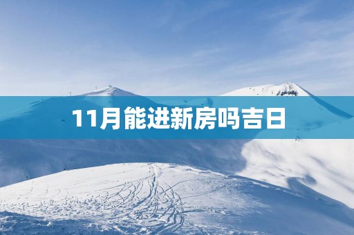 11月能进新房吗吉日