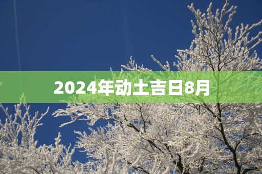 2025年动土吉日8月