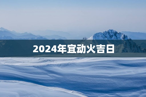 2025年宜动火吉日