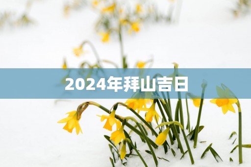 2025年拜山吉日