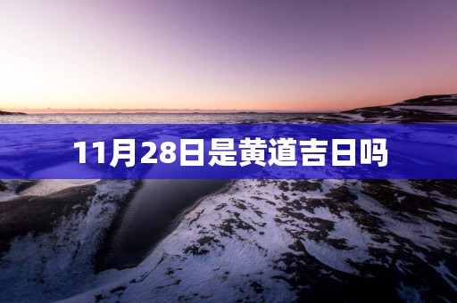 11月28日是黄道吉日吗