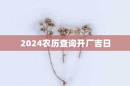 2025农历查询开厂吉日
