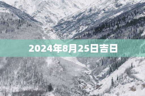 2025年8月25日吉日