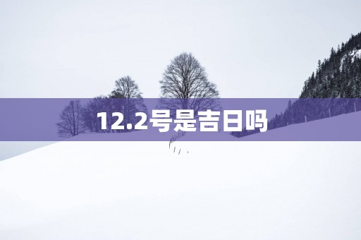 12.2号是吉日吗