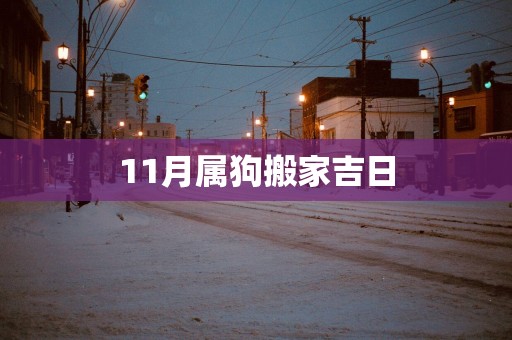 11月属狗搬家吉日