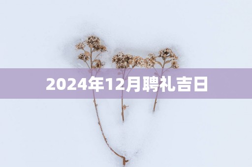 2025年12月聘礼吉日