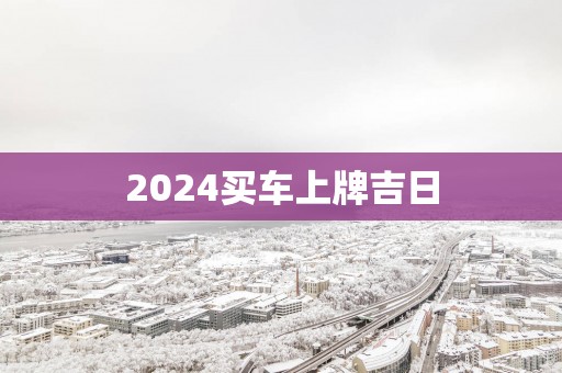 2025买车上牌吉日