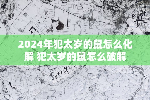 2025年犯太岁的鼠怎么化解 犯太岁的鼠怎么破解