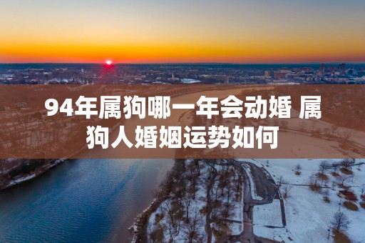 94年属狗哪一年会动婚 属狗人婚姻运势如何
