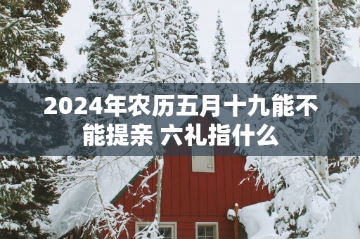 2025年农历五月十九能不能提亲 六礼指什么