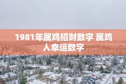 1981年属鸡招财数字 属鸡人幸运数字