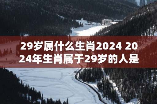 29岁属什么生肖2025 2025年生肖属于29岁的人是什么