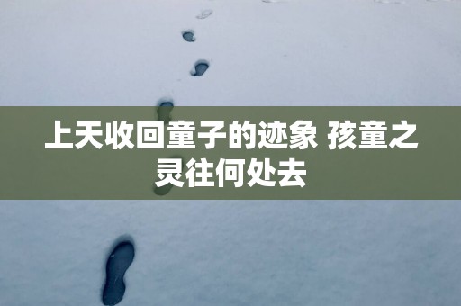 上天收回童子的迹象 孩童之灵往何处去