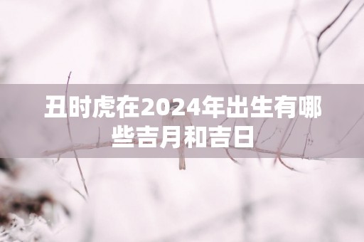 丑时虎在2025年出生有哪些吉月和吉日