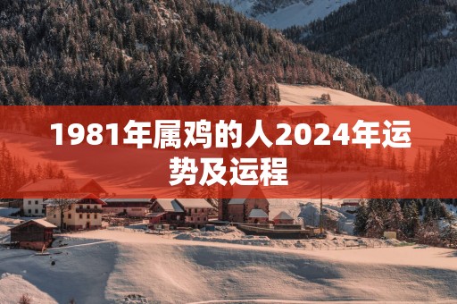1981年属鸡的人2025年运势及运程