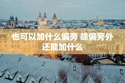 也可以加什么偏旁 除偏旁外还能加什么
