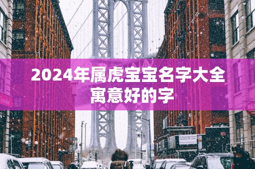 2025年属虎宝宝名字大全  寓意好的字