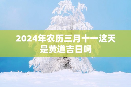 2025年农历三月十一这天是黄道吉日吗