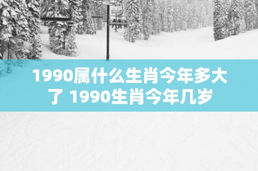 1990属什么生肖今年多大了 1990生肖今年几岁