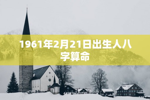 1961年2月21日出生人八字算命