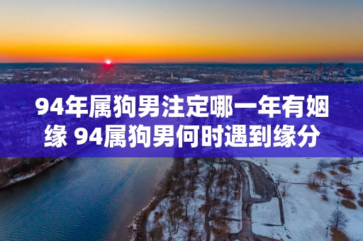 94年属狗男注定哪一年有姻缘 94属狗男何时遇到缘分