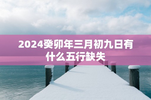 2025癸卯年三月初九日有什么五行缺失