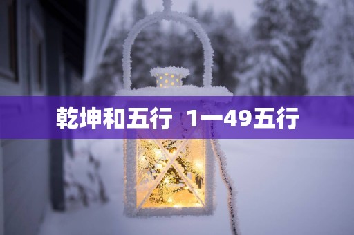 乾坤和五行  1一49五行