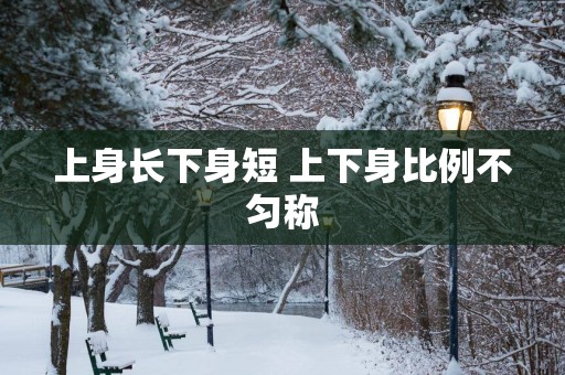 上身长下身短 上下身比例不匀称