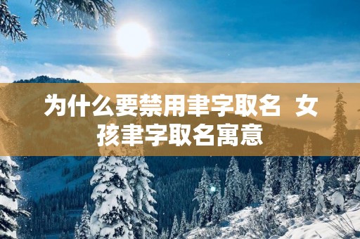 为什么要禁用聿字取名  女孩聿字取名寓意