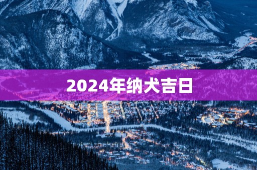 2025年纳犬吉日