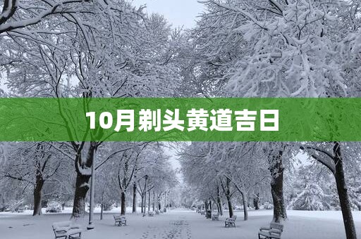 10月剃头黄道吉日