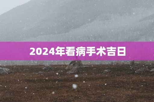 2025年看病手术吉日