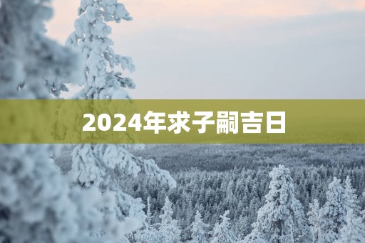 2025年求子嗣吉日
