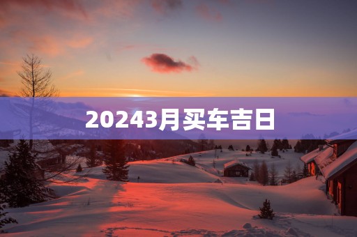 20253月买车吉日